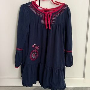 Blue long sleeve dress